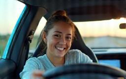 Winner driving new electric vehicle