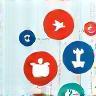 Social media connection icons